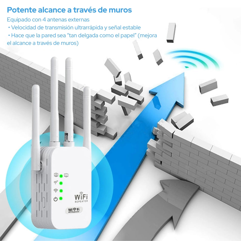 Router - repetidor wifi de 4 antenas