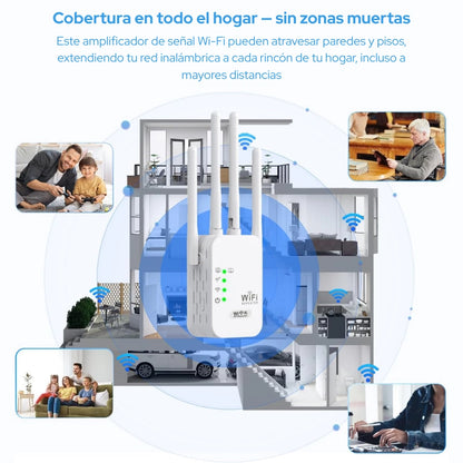 Router - repetidor wifi de 4 antenas