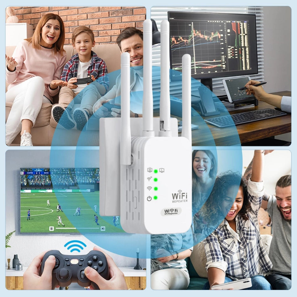 Router - repetidor wifi de 4 antenas