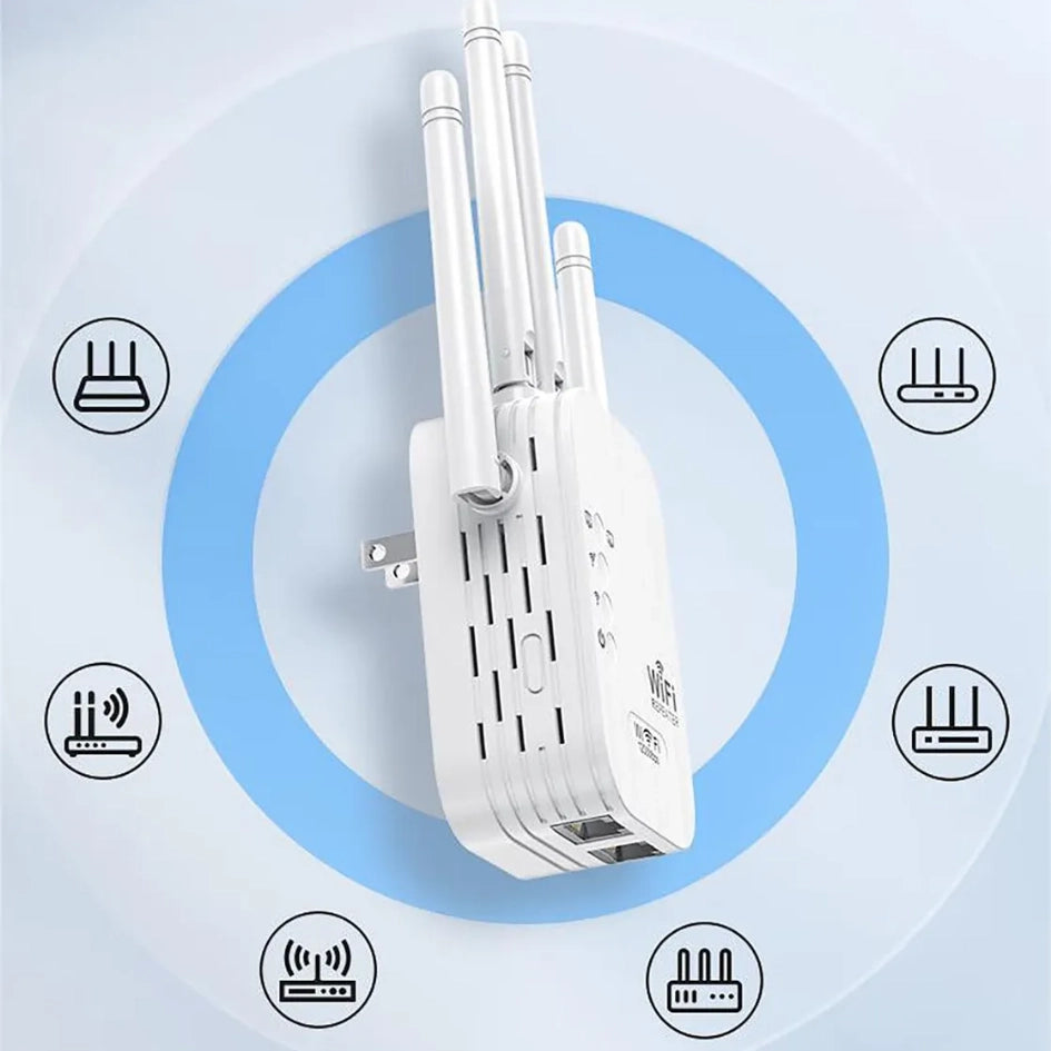 Router - repetidor wifi de 4 antenas