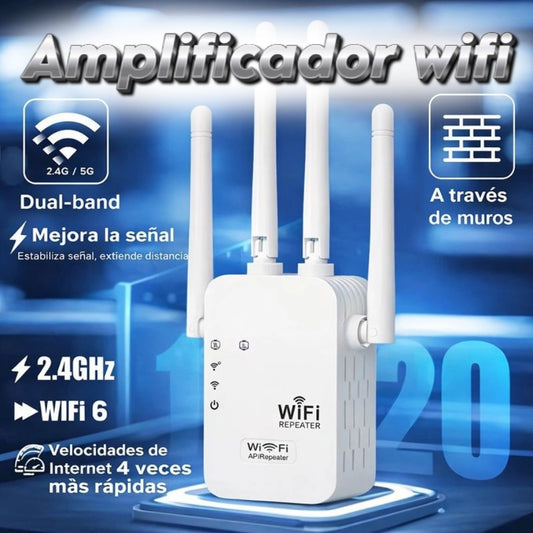Router - repetidor wifi de 4 antenas