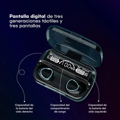 Audífonos Bluetooth TRON con Luces LED | Sonido Envolvente + Modo Gamer🎵