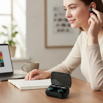 Audífonos Bluetooth TRON con Luces LED | Sonido Envolvente + Modo Gamer🎵