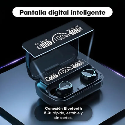Audífonos Bluetooth TRON con Luces LED | Sonido Envolvente + Modo Gamer🎵
