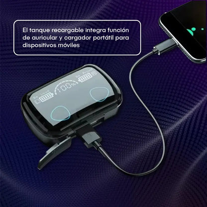 Audífonos Bluetooth TRON con Luces LED | Sonido Envolvente + Modo Gamer🎵