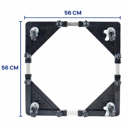 Base móvil ajustable con ruedas 360° para electrodomésticos pesados