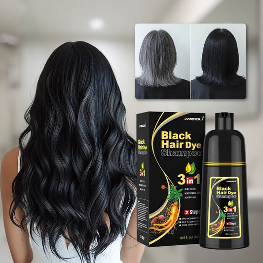 🖤 Shampoo Pinta Canas 3 en 1 – Cubre Canas al Instante y Fortalece Tu Cabello