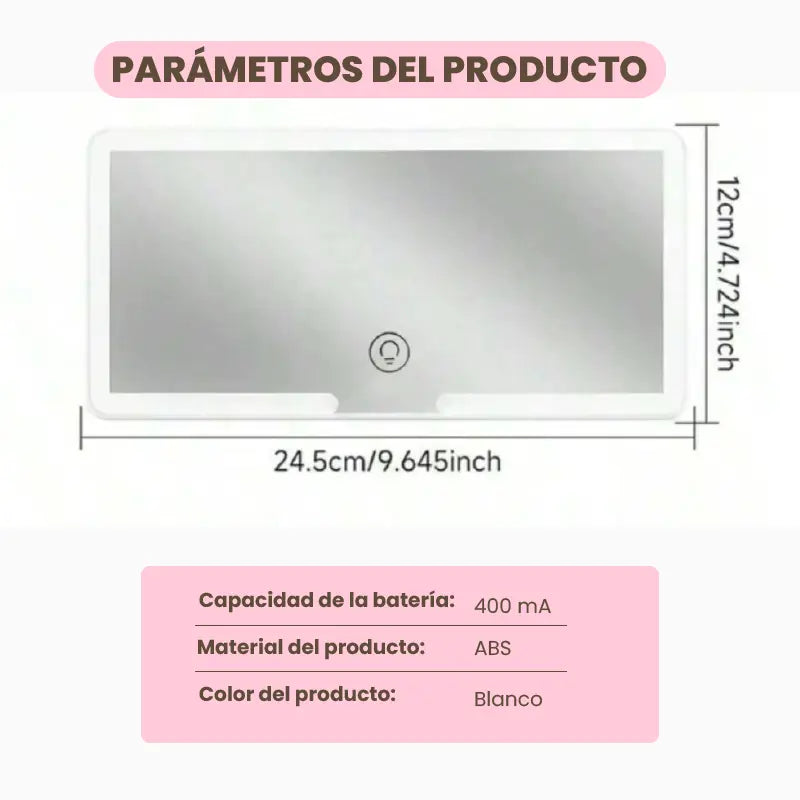 ESPEJO VANID MY269 | Tu maquillaje perfecto, incluso dentro del carro💄