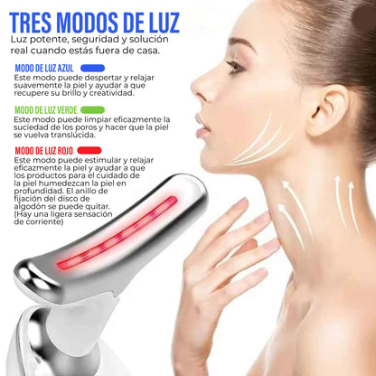 Masajeador Facial LED con Vibración - Rejuvenated Skin®