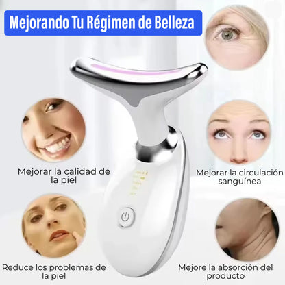 Masajeador Facial LED con Vibración - Rejuvenated Skin®
