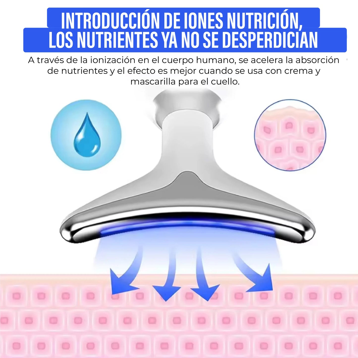 Masajeador Facial LED con Vibración - Rejuvenated Skin®