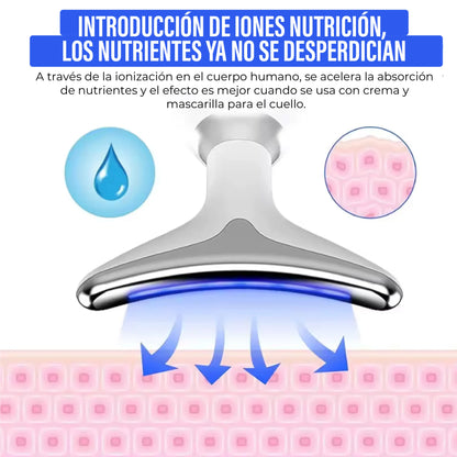 Masajeador Facial LED con Vibración - Rejuvenated Skin®