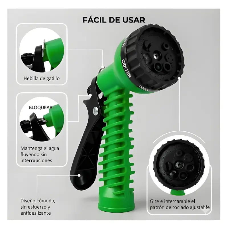 MANGUERA EXPANDIBLE 7.5M | Manguera Mágica Expandible 7 en 1🌟