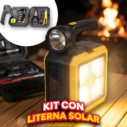 LINTERNA LAMPARA SOLAR | Kit Solar Camping Multifuncional🔦