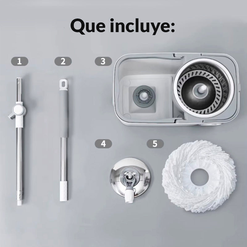 Mopa Giratoria 360° con Balde Escurridor