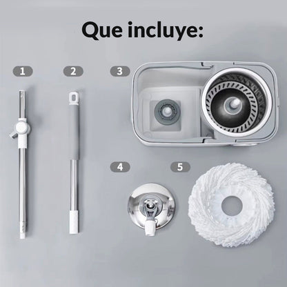 Mopa Giratoria 360° con Balde Escurridor