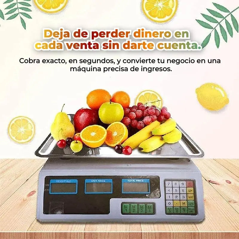 BÁSCULA DIGITAL de 40kg, pantalla de doble cara⚖️