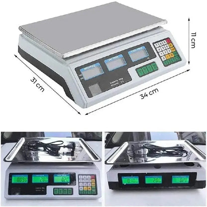 BÁSCULA DIGITAL de 40kg, pantalla de doble cara⚖️