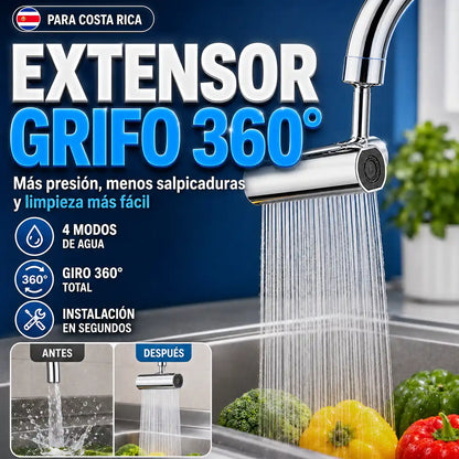 EXTENSOR GRIFO 360° | Convierte tu llave común en un grifo práctico y potente
