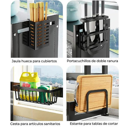 Estante de almacenamiento para lavavajillas, escurridor de platos