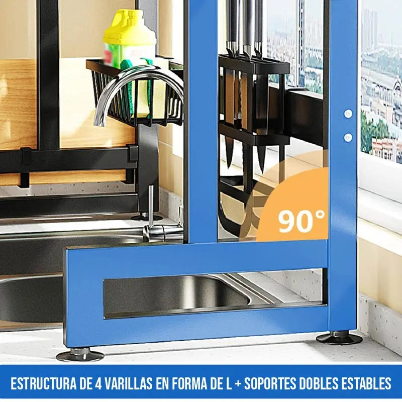 Estante de almacenamiento para lavavajillas, escurridor de platos