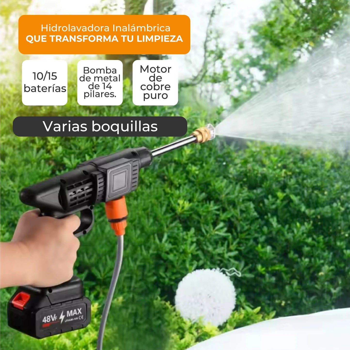 ¡La Hidrolavadora Inalámbrica QUE TRANSFORMA TU LIMPIEZA! 🚗💦