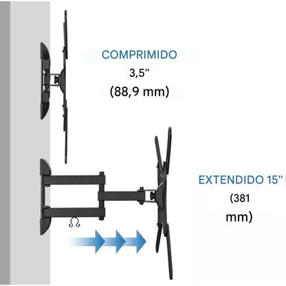 Soporte de pared movible para TV 32” a 55”